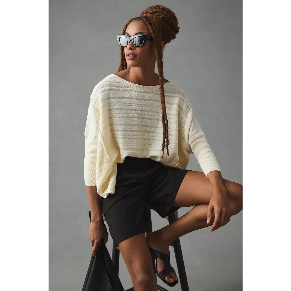 Anthropologie Pilcro Oversized Dolman Sleeve Knit Tunic Sweater Size Small